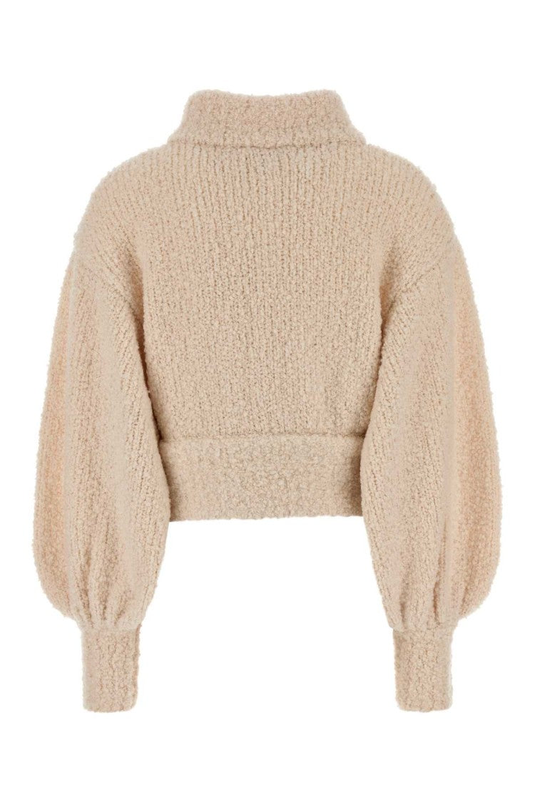Zimmermann Ivory Boucle Hypnotic Bomber Jacket