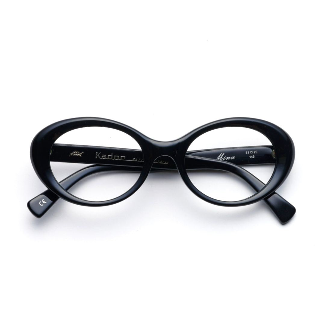 Kador Mina Oval-Frame Sunglasses With Bold Glossy Finish