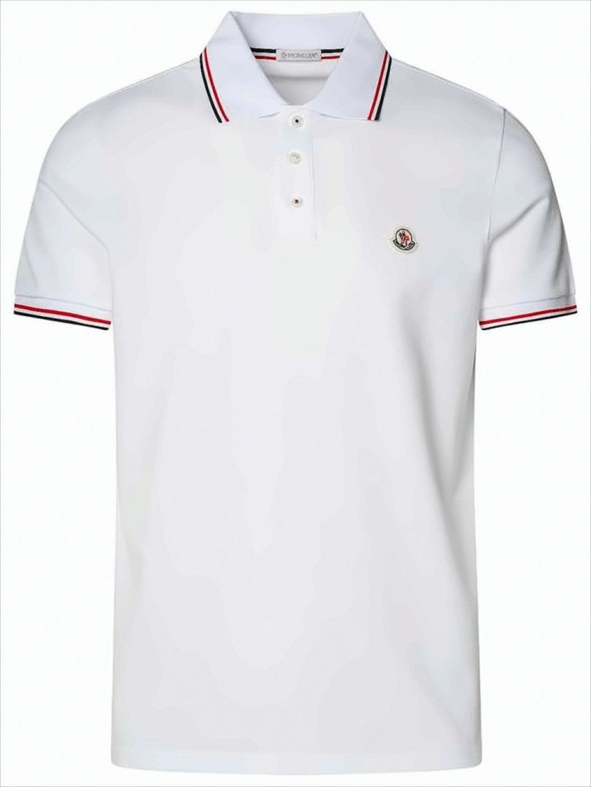 Moncler Classic Short-Sleeve Polo Shirt With Striped Detailing