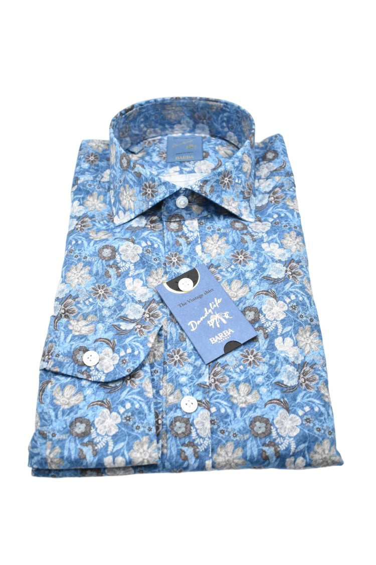 Barba Blue 100% Cotton Dandy Life Shirt