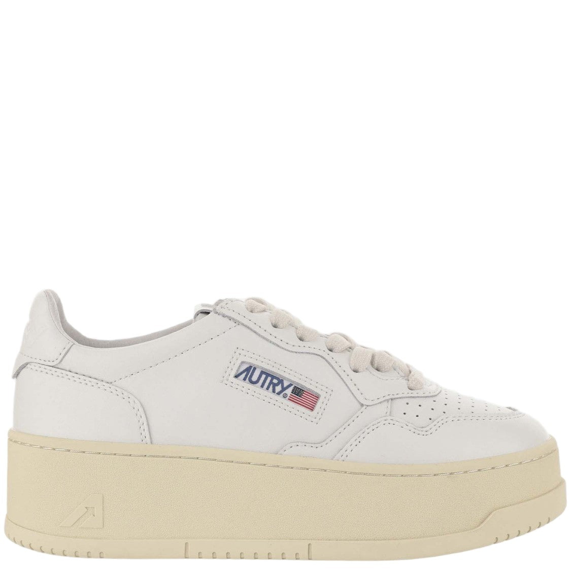 Autry Medalist Platform Low Leather Sneakers