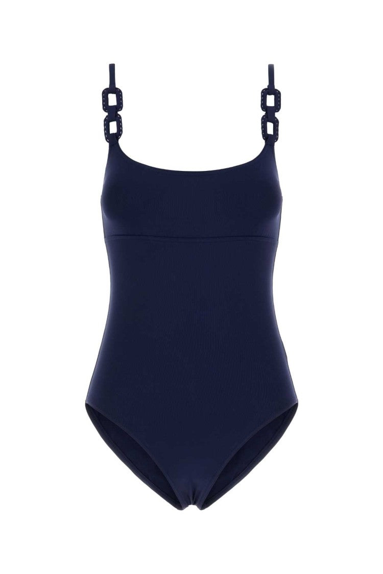 Eres Dark Blue Stretch Nylon Cotier Swimsuit