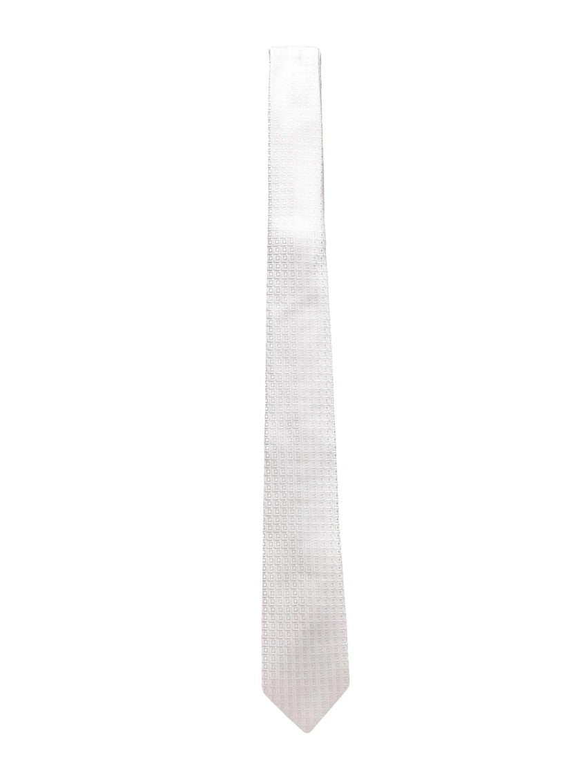 Lanvin Silk Tie With Subtle Geometric Pattern