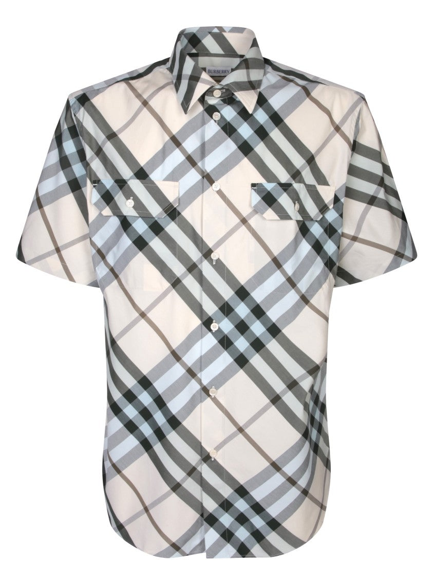 Burberry Short Sleeve Check Design Shirt