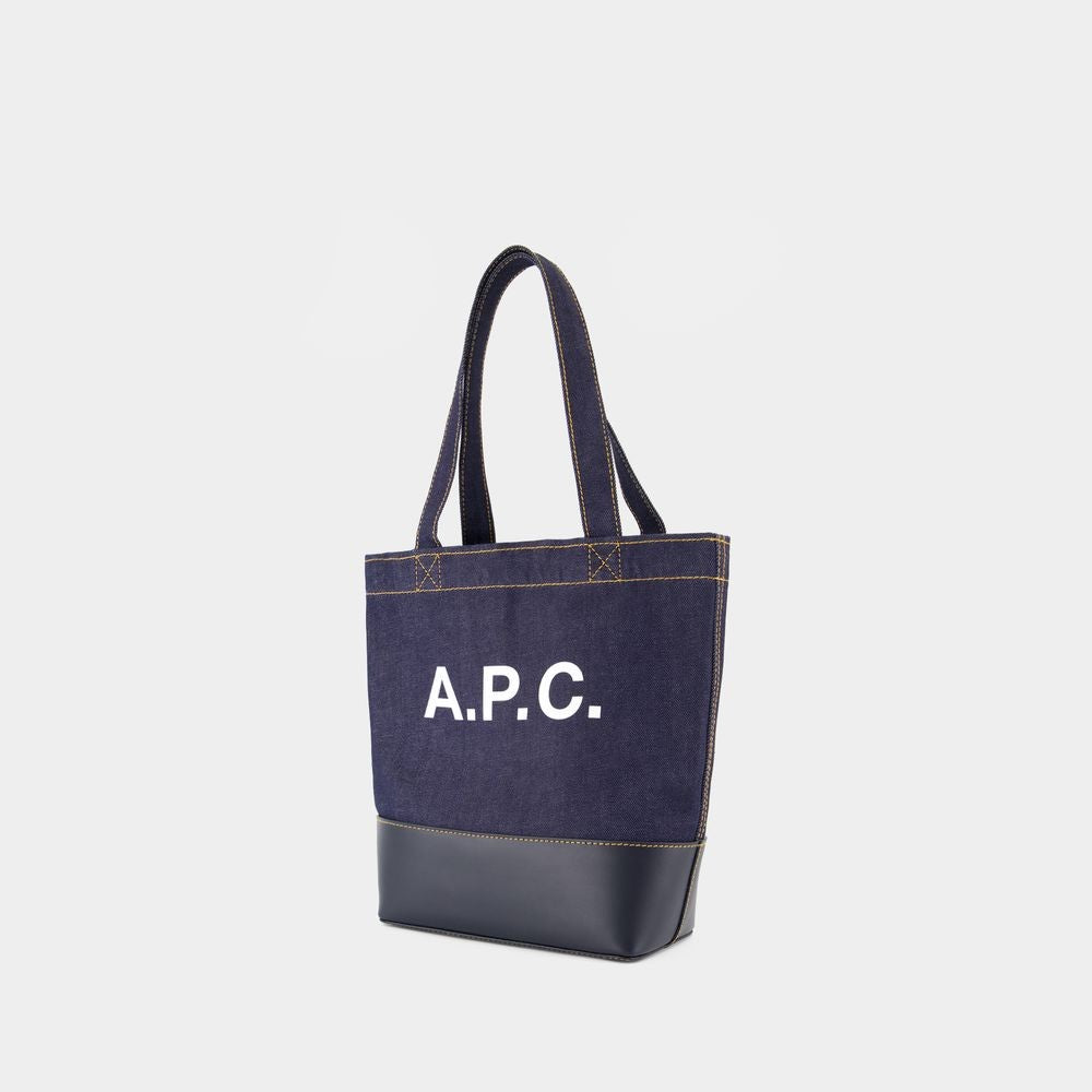A.P.C. Tote Axel Small - Cotton - Blue