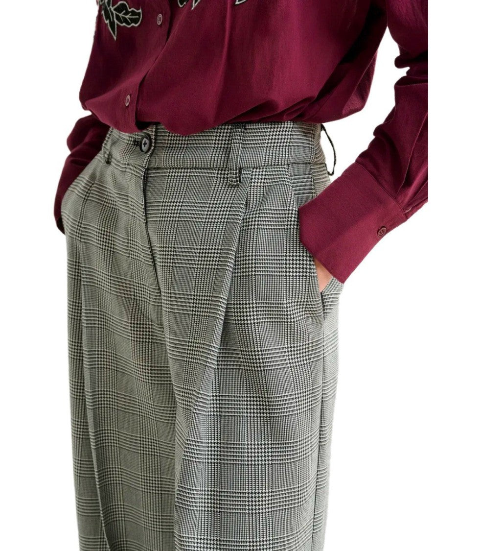 Essentiel Antwerp Invest Grey Wide Leg Pants