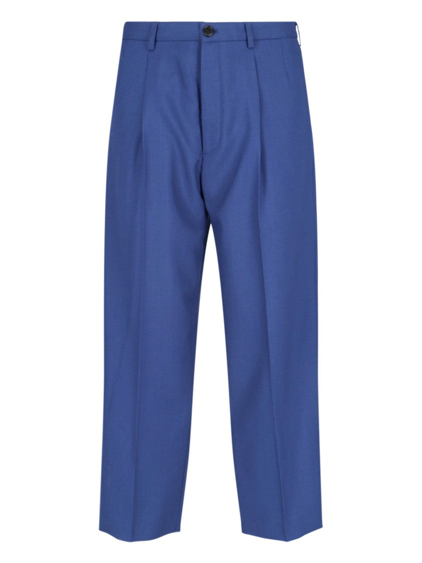 Marni Tailored Wool Pants – Blue