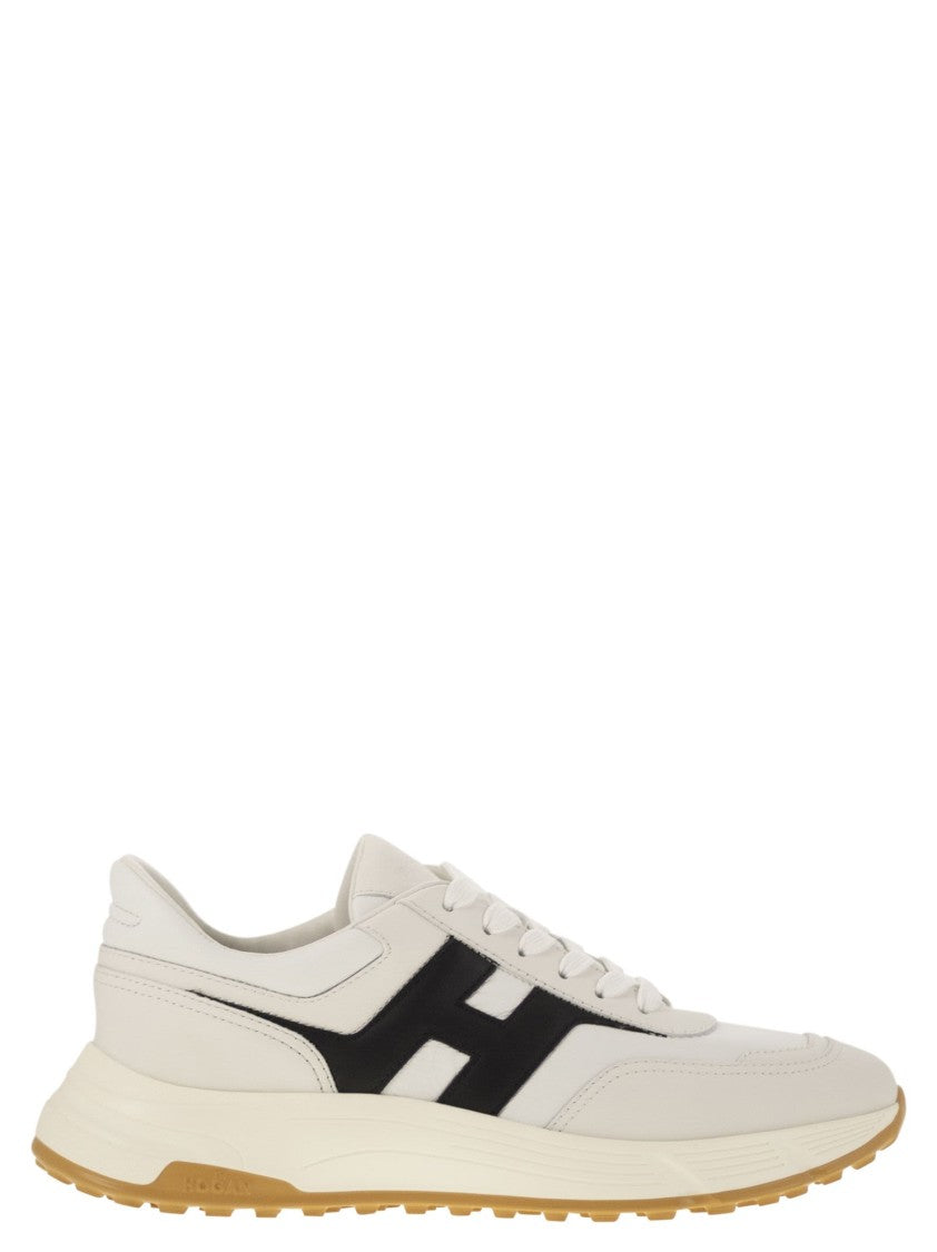 Hogan Hyperlight - Leather Sneakers With Side H