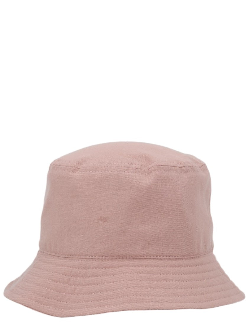 Vivienne Westwood Muted Pink Stitched Brim Cotton Hat