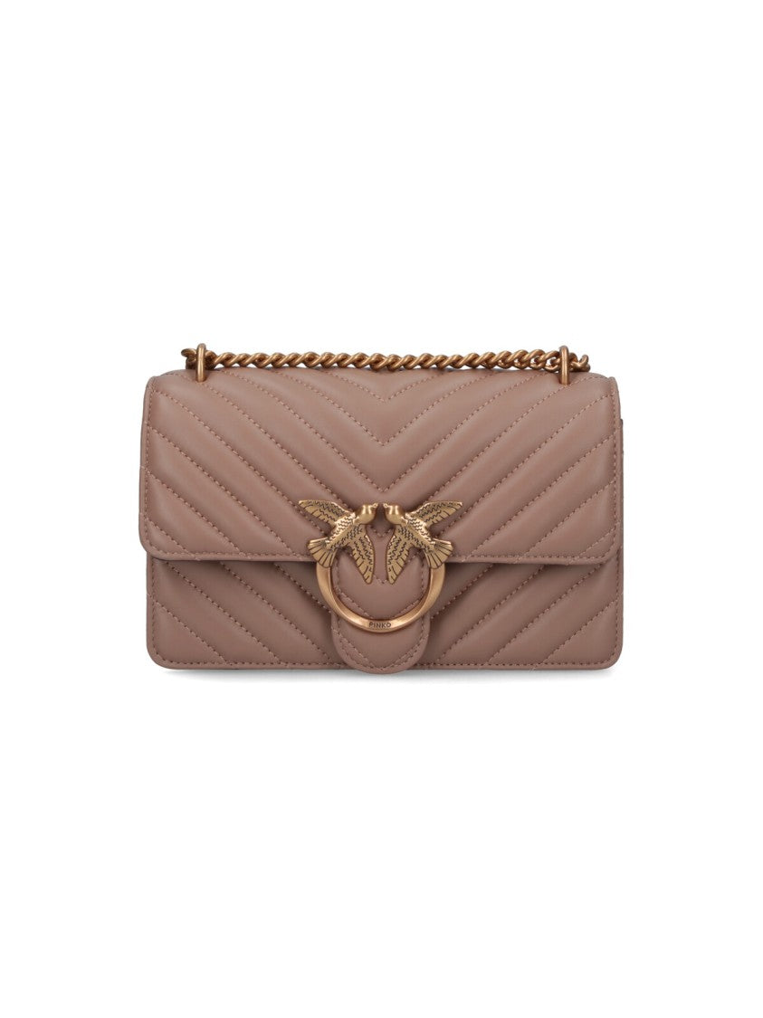Pinko "Love" Small Bag Brown