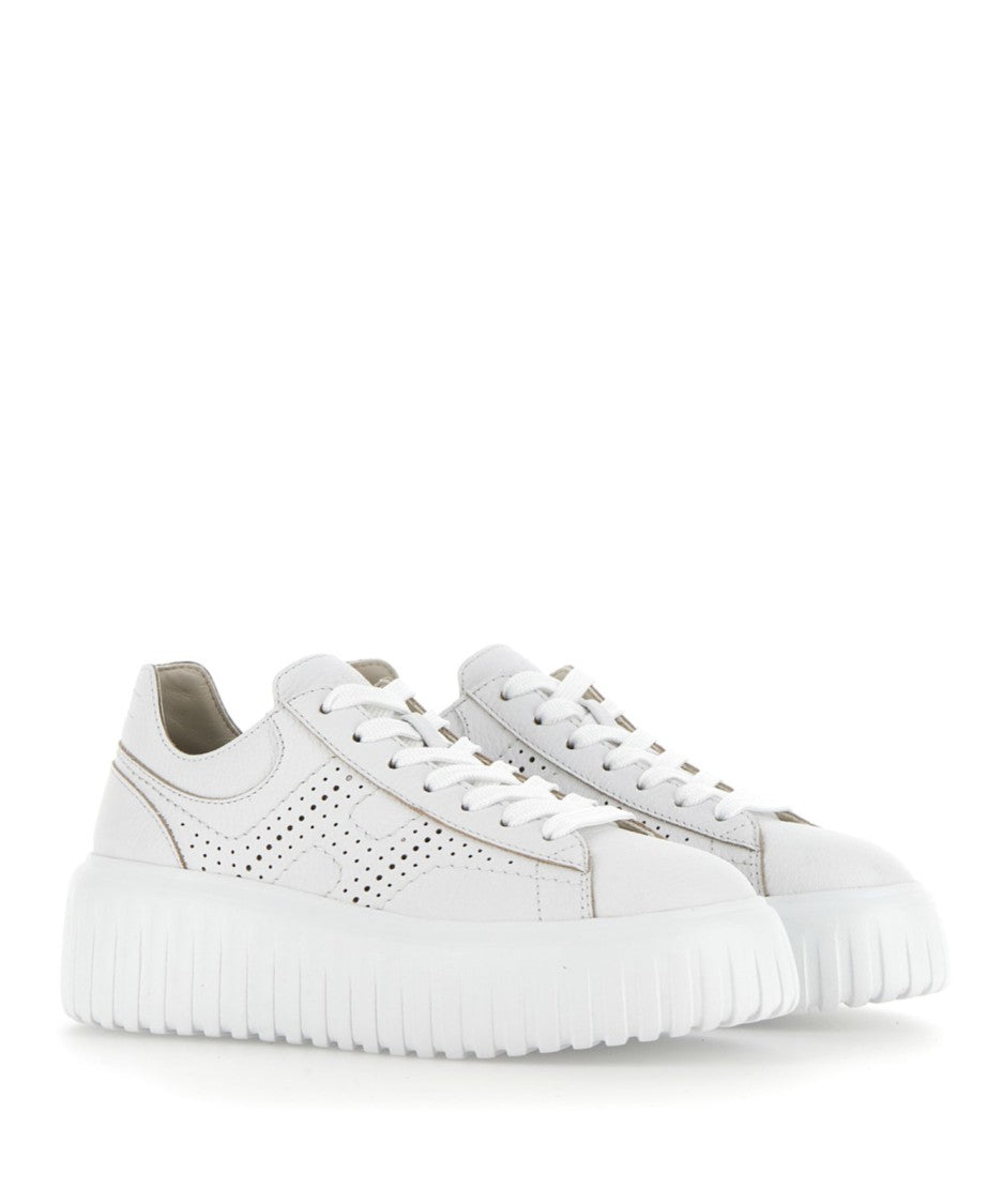 Hogan Low-Top Sneakers With Ridged Platform Sole