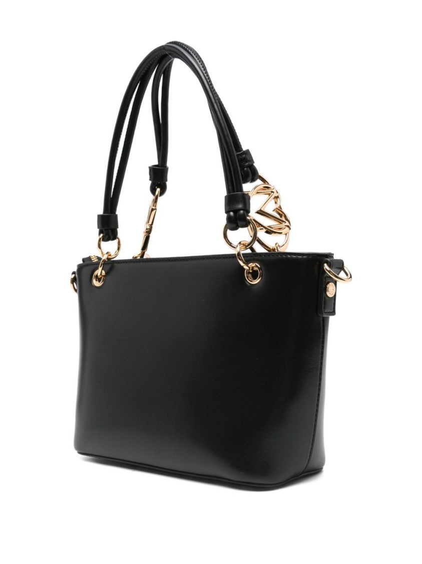 Love Moschino Structured Handbag With Gold-Tone Accents