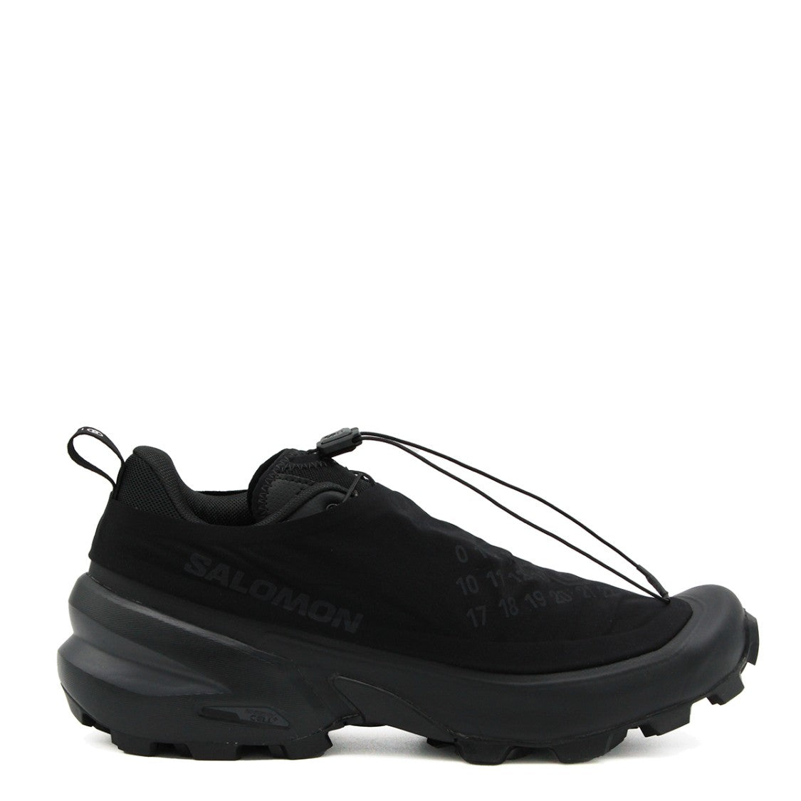 Mm6 By Maison Margiela X Salomon Chunky Sole Black Sneakers With Toggle Lace Design
