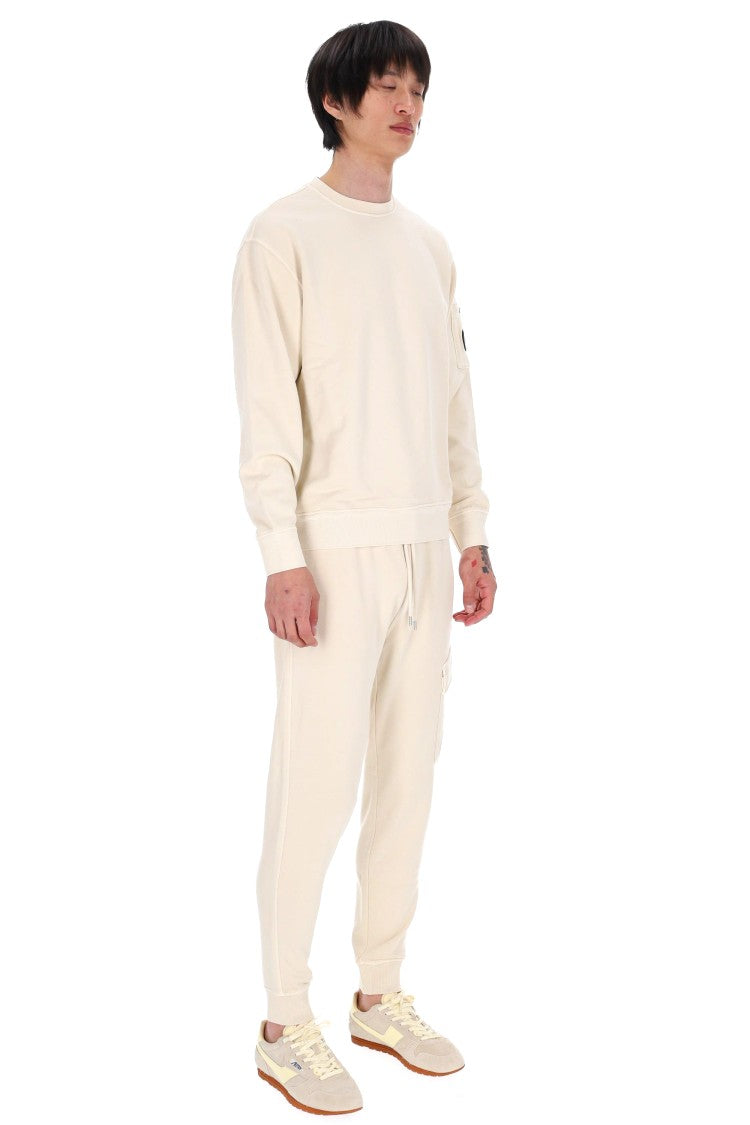 C.P. Company Cream Cotton Crewneck Sweatshirt