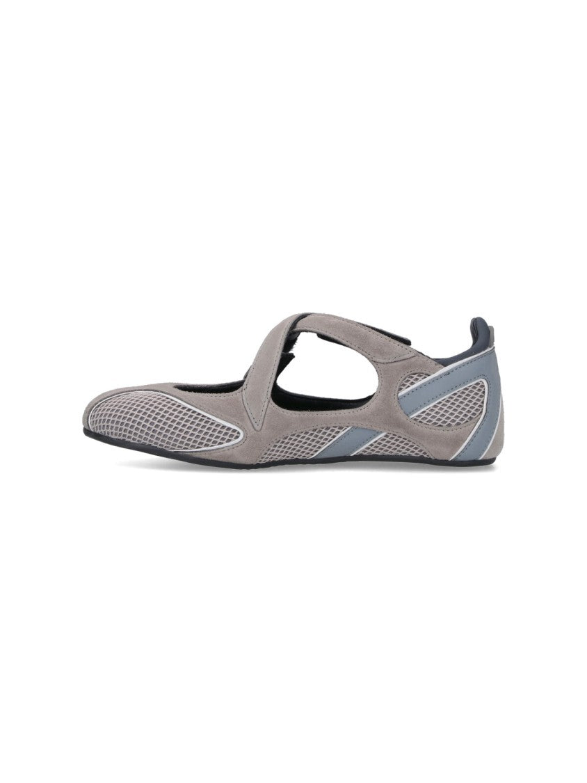 The Attico Pointed-Toe Flat Shoes With Cut-Out Sides And Strap