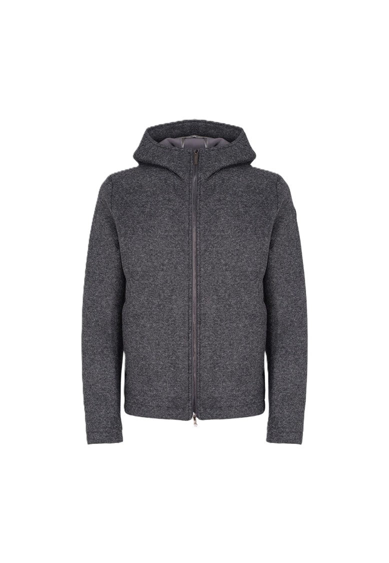 Colmar Dark Grey Textured Hooded Cropped Jacket