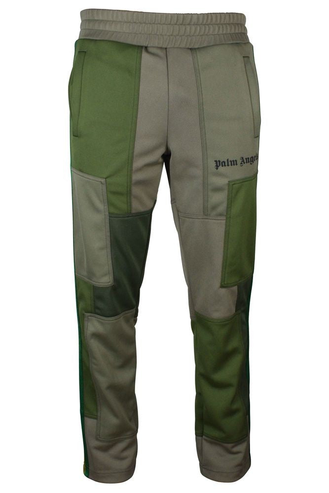 Palm Angels Khaki Patchwork Jogging Pants