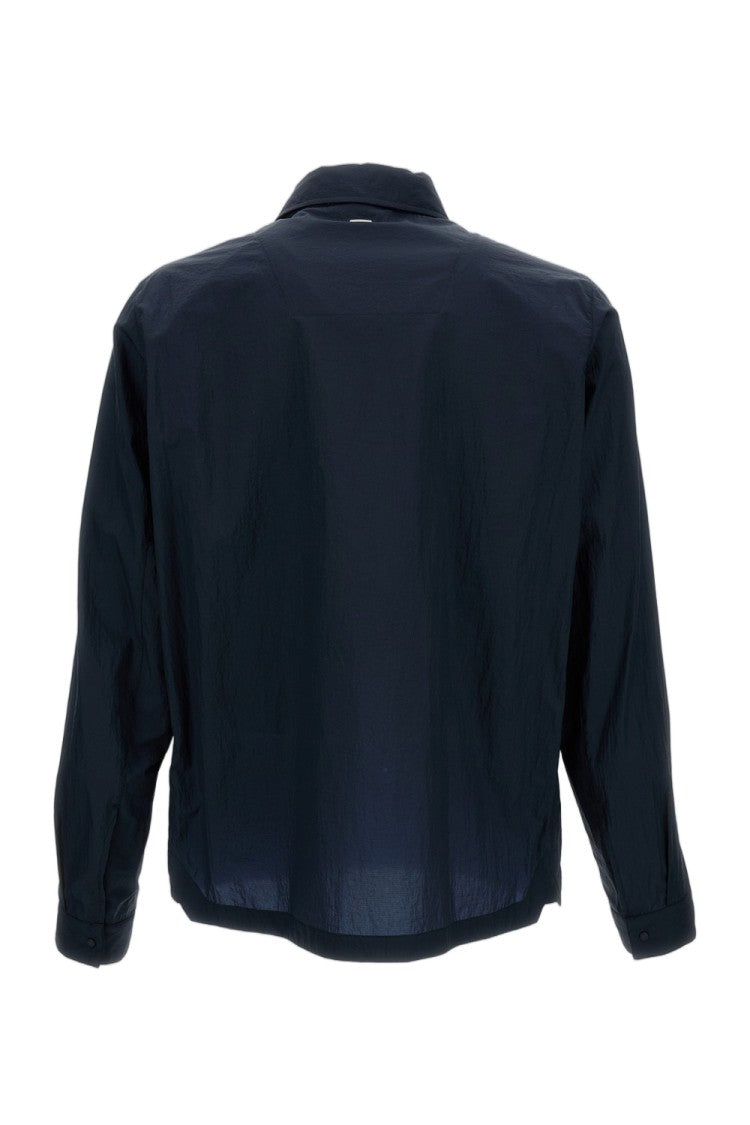 Herno Lightweight Technical Fabric Overshirt With Snap-Button Closure