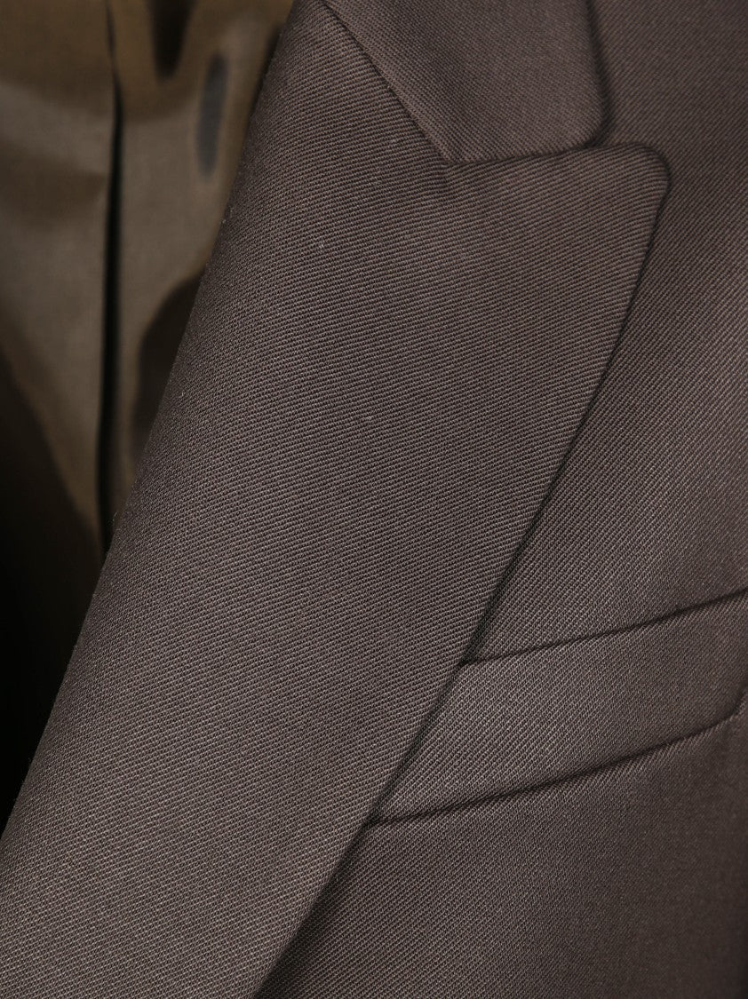 Parosh Single-Breasted Tailored Blazer With Notch Lapel