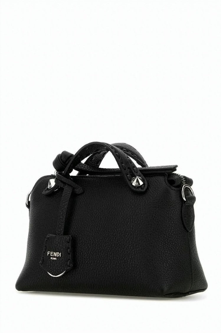Fendi Structured Textured Calf Leather Mini Shoulder Bag