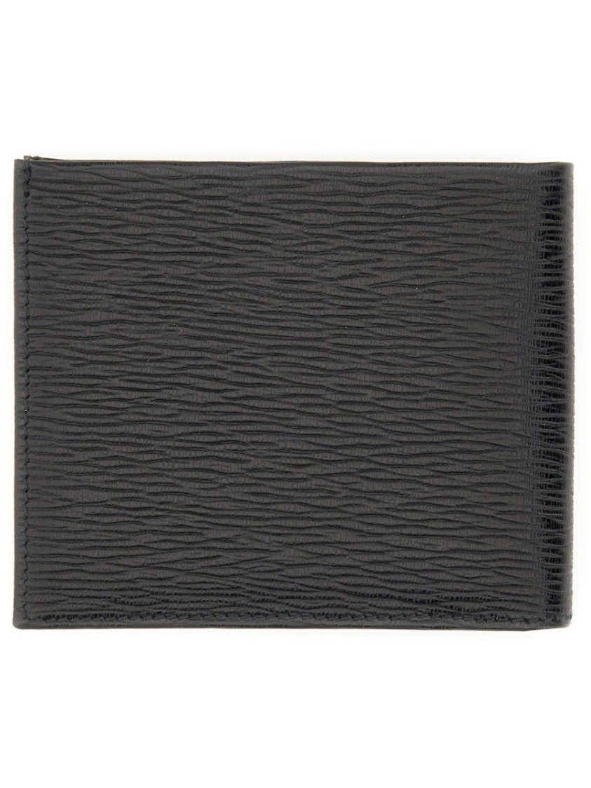 Ferragamo Textured Calfskin Gancini Wallet