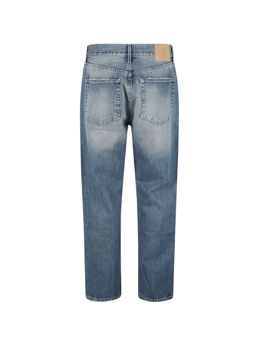 Ballantyne Faded Blue Five-Pocket Denim Jeans