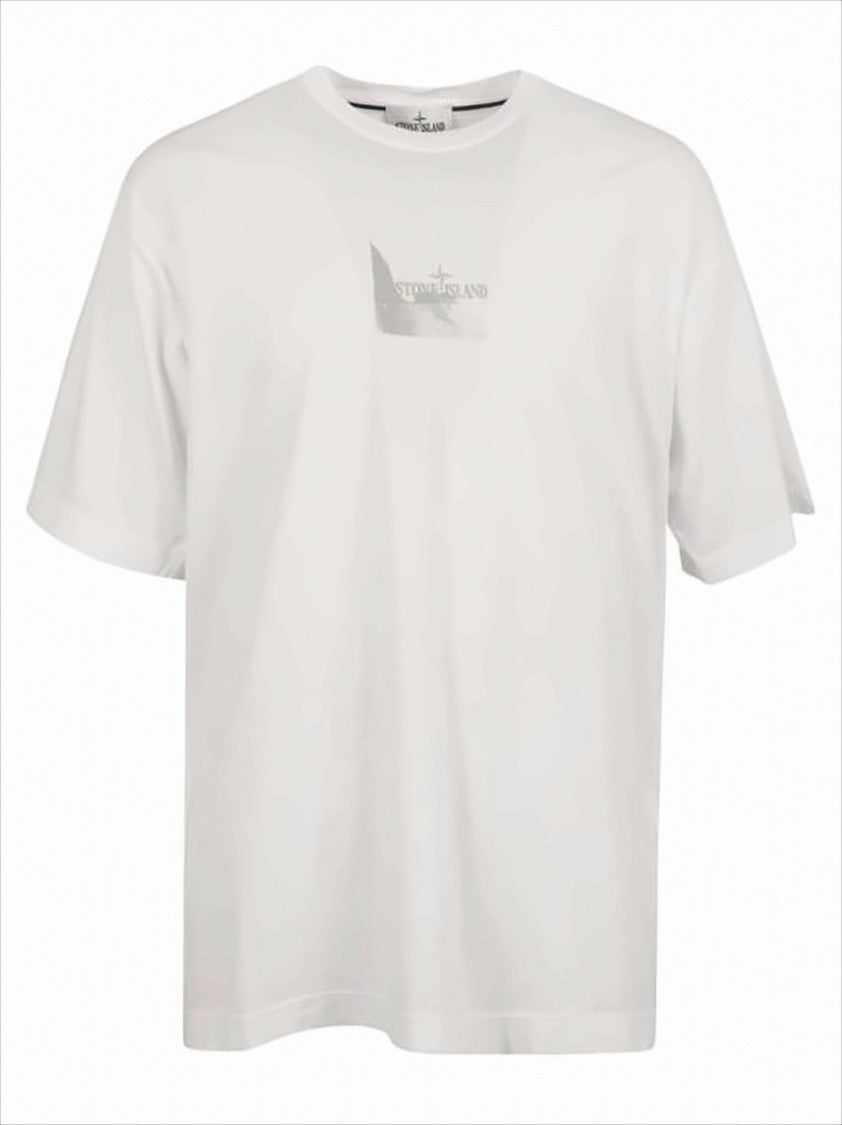 Stone Island Relaxed-Fit Short-Sleeved T-Shirt With Subtle Graphic Print