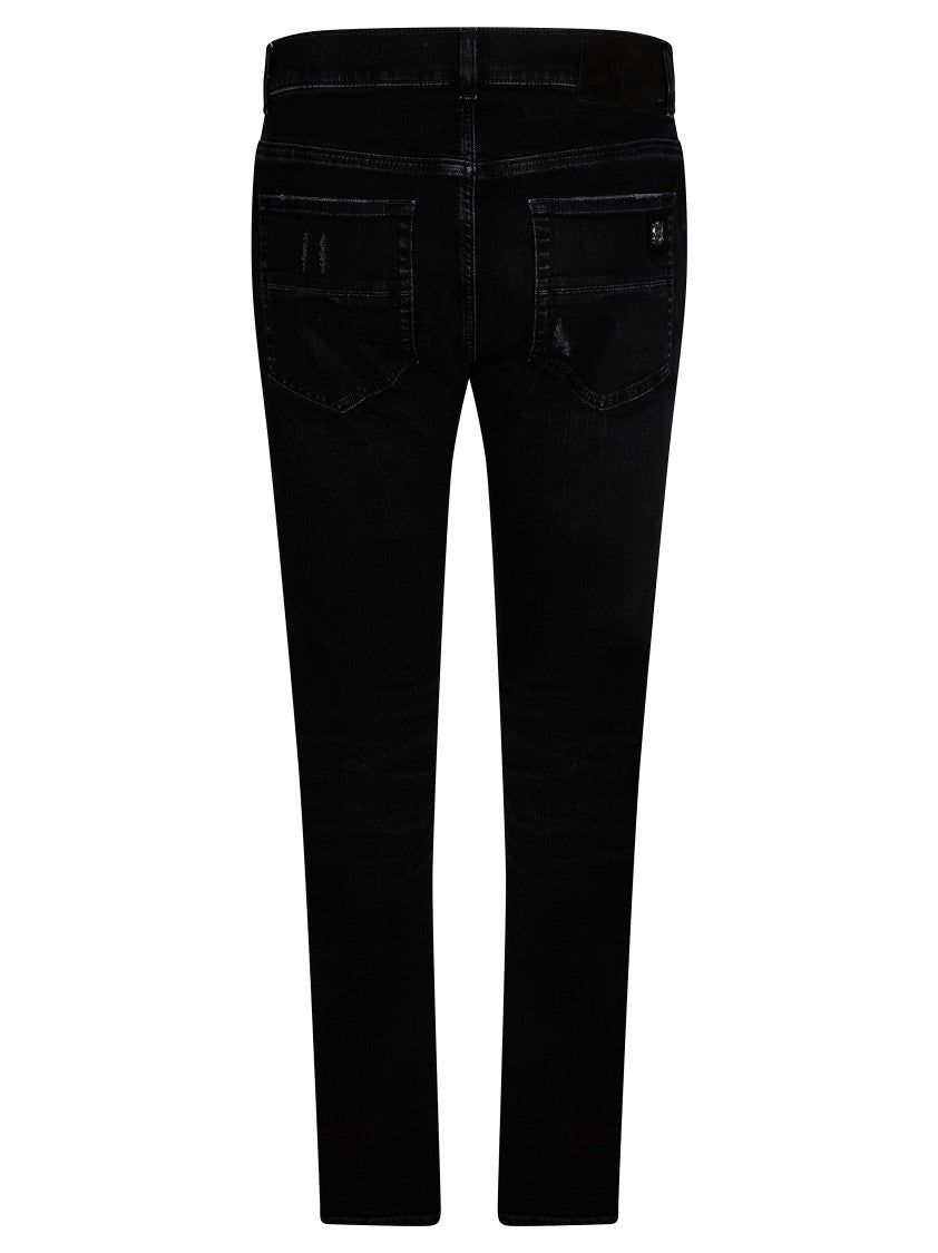 Amiri Black Jeans Skinny Distressed Studded Jeans