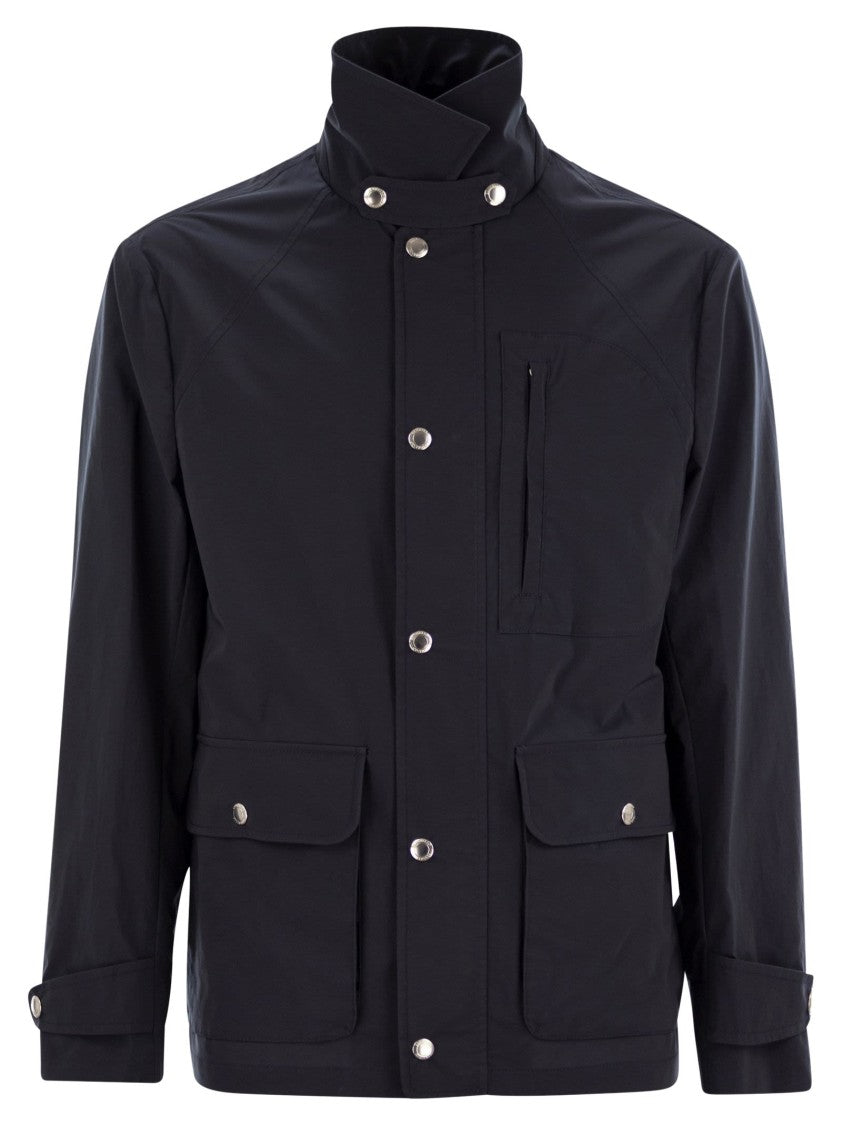 Brunello Cucinelli Waterproof Cotton Outerwear With Sporty Detailing