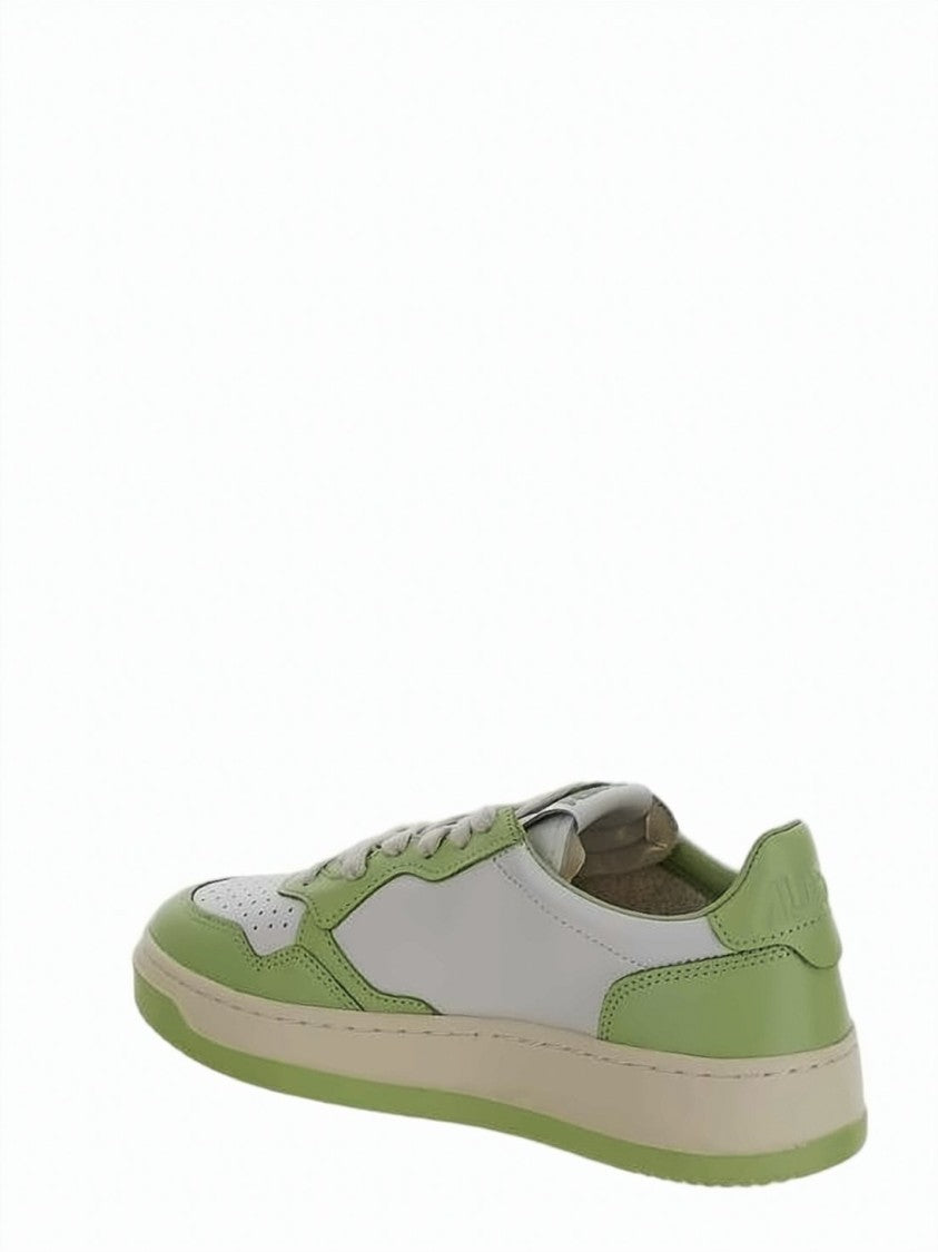 Autry Perforated Leather Low-Top Sneakers With Signature Branding
