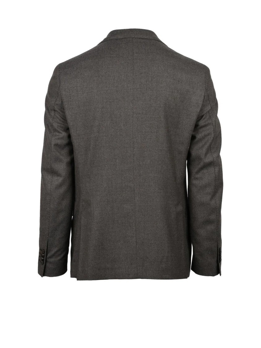 Luigi Bianchi Virgin Wool Sartorial Suit With Rounded Jacket And Classic Trousers