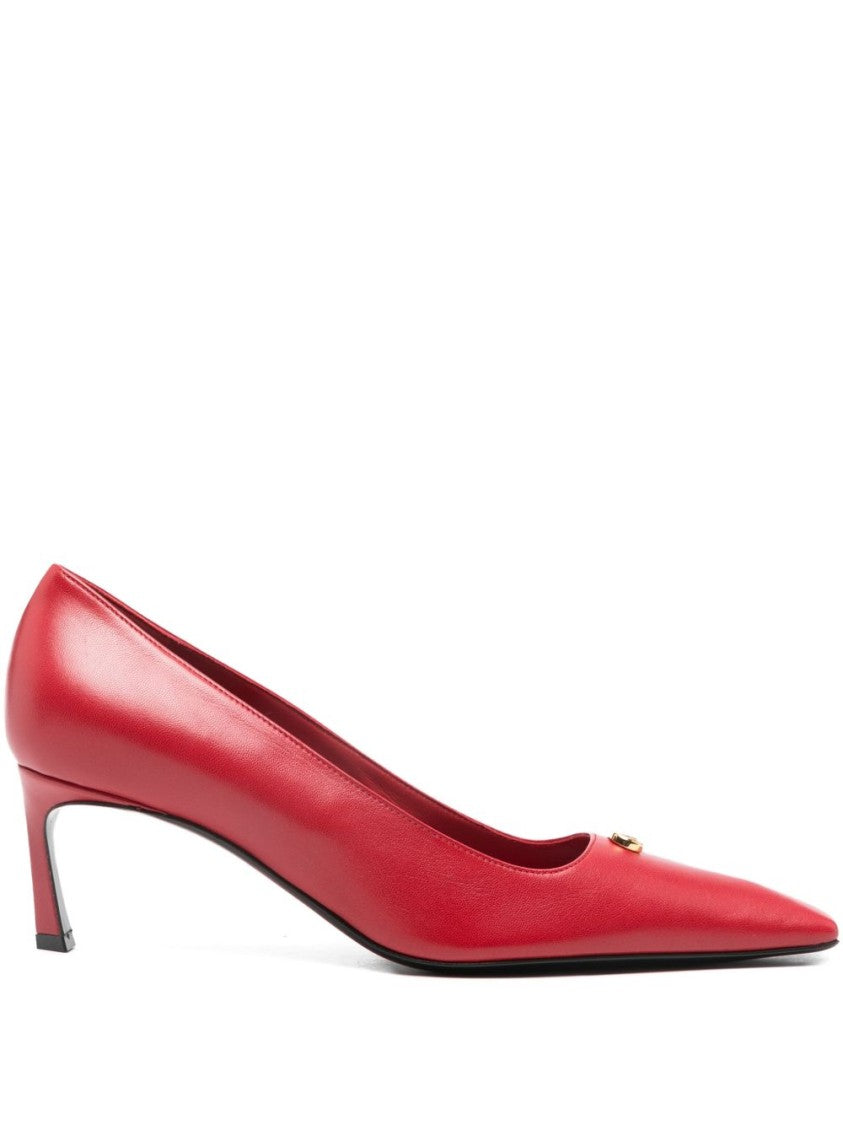 Sergio Rossi Pointed-Toe Silk And Nylon Pump