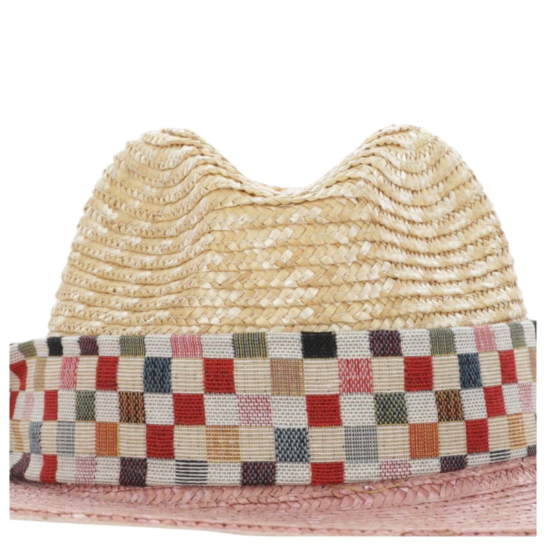Alexia Alvarez De Toledo Straw Sombrero With Checked Belt