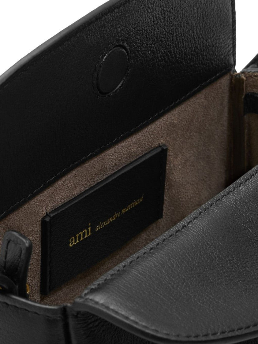Ami Paris Gold Button Shoulder Bag
