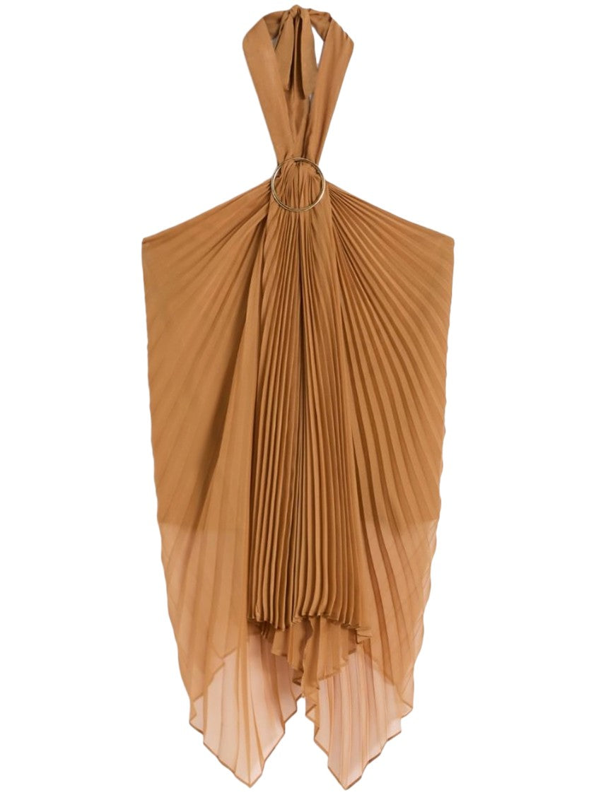 Max Mara Ring Accent Halter Neck Top