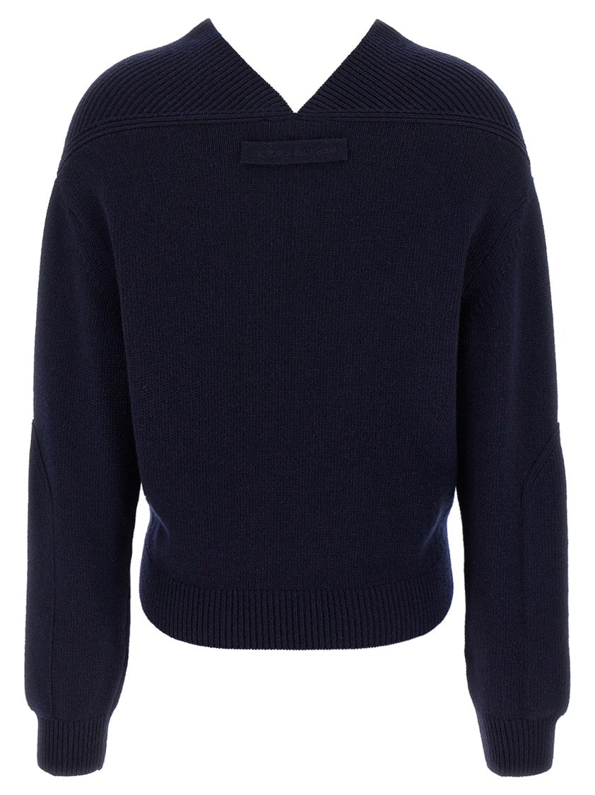 Victoria Beckham 'V-Neck Yoke Detail' Sweater