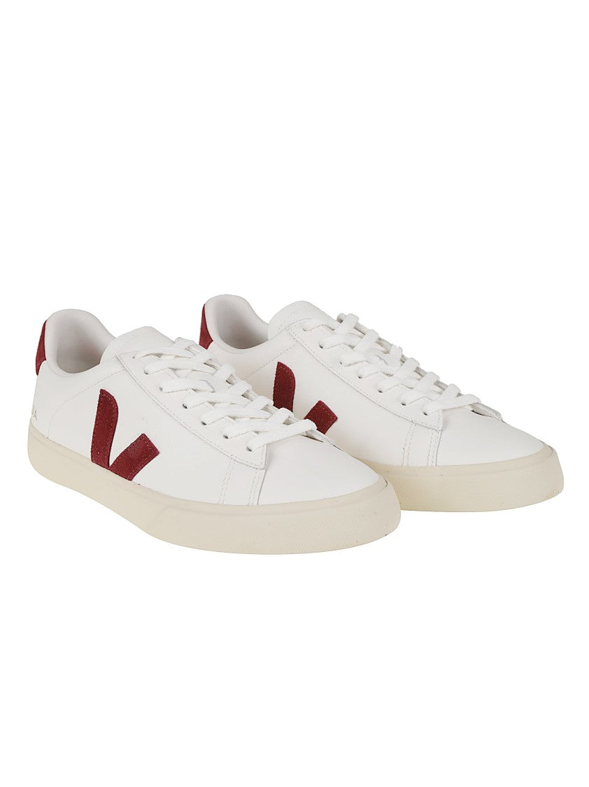 Veja Campo Low-Top Eco Leather Red Suede Sneakers