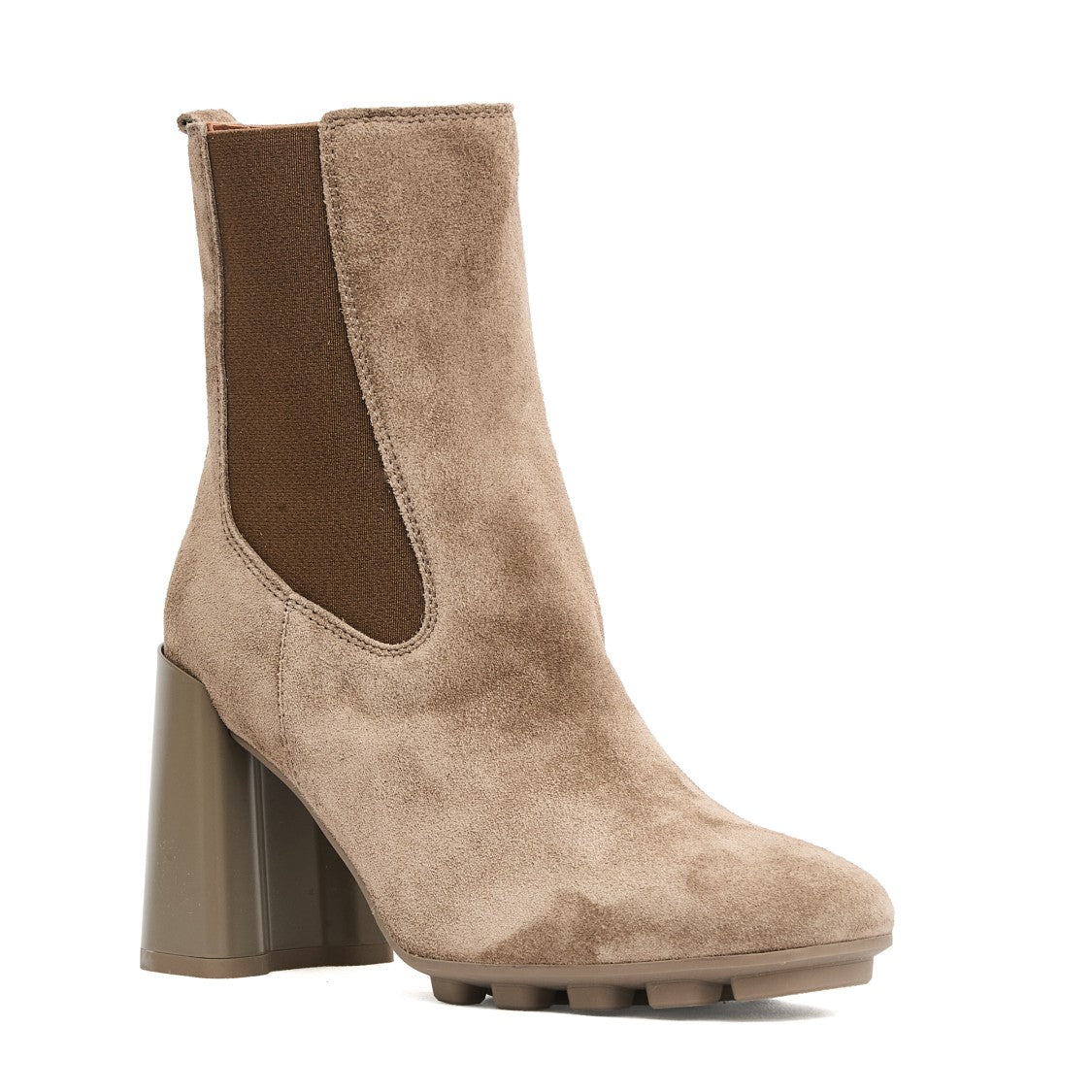 Hogan Dove Grey T85 Suede Chelsea Boot