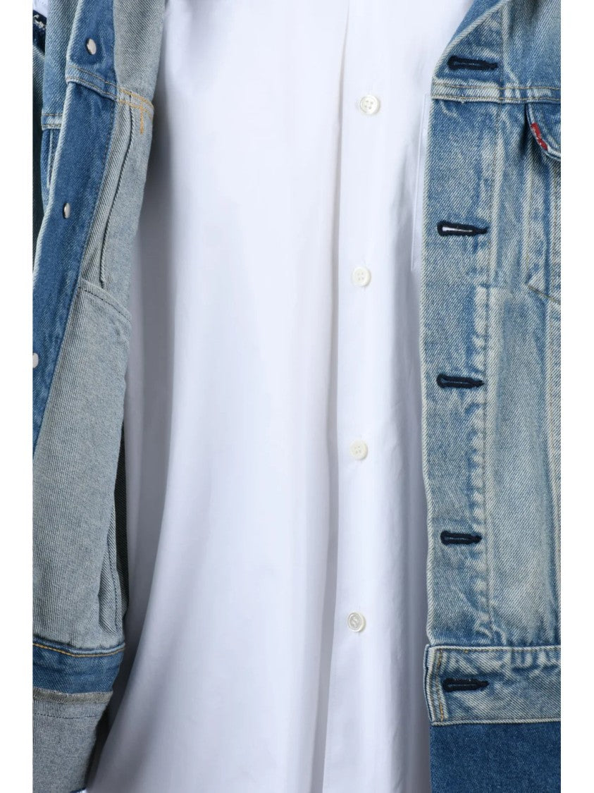 Junya Watanabe X Levi's Light Blue Patchwork Cotton Denim Jacket