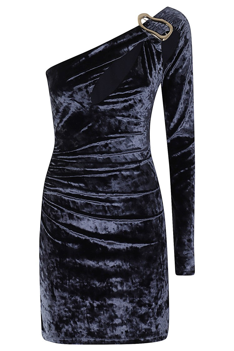 House Of Amen Velvet Dress With Buckle