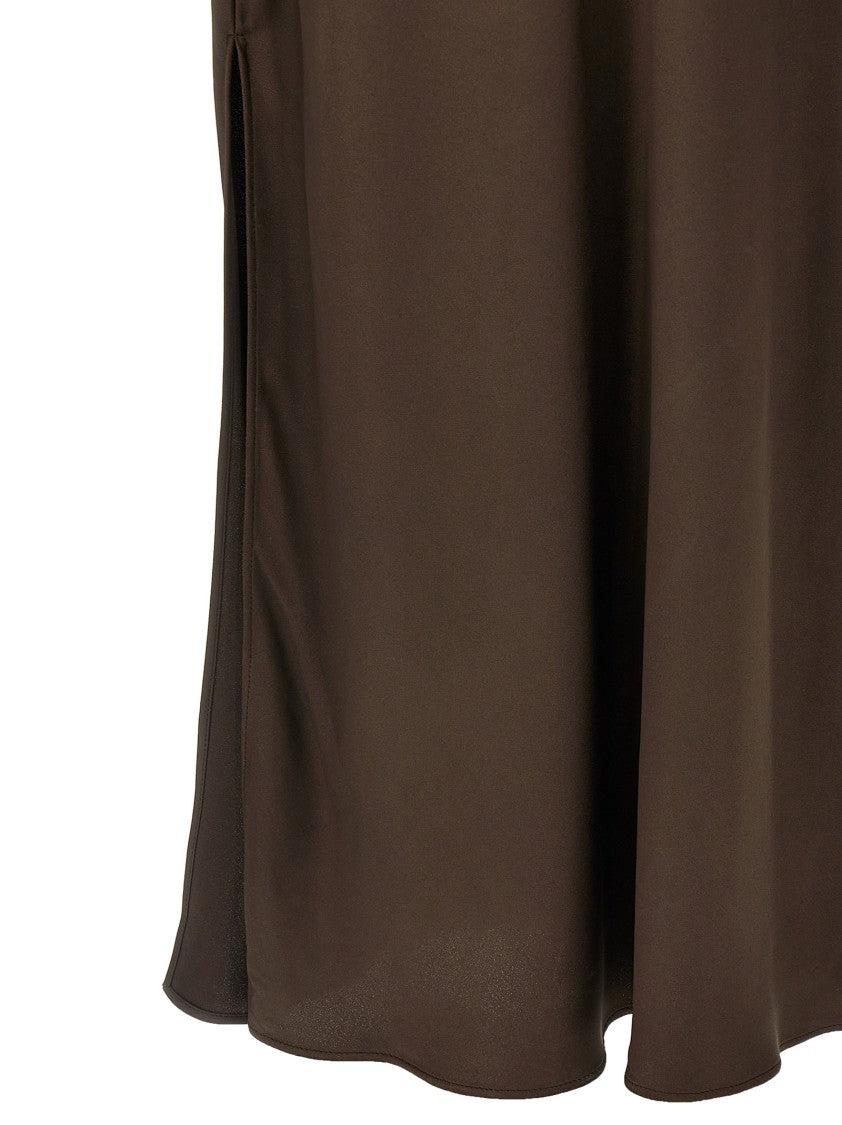 Brunello Cucinelli Maxi Dress With Drawstring Waist