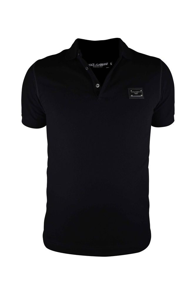 Dolce & Gabbana Classic Black Polo Shirt