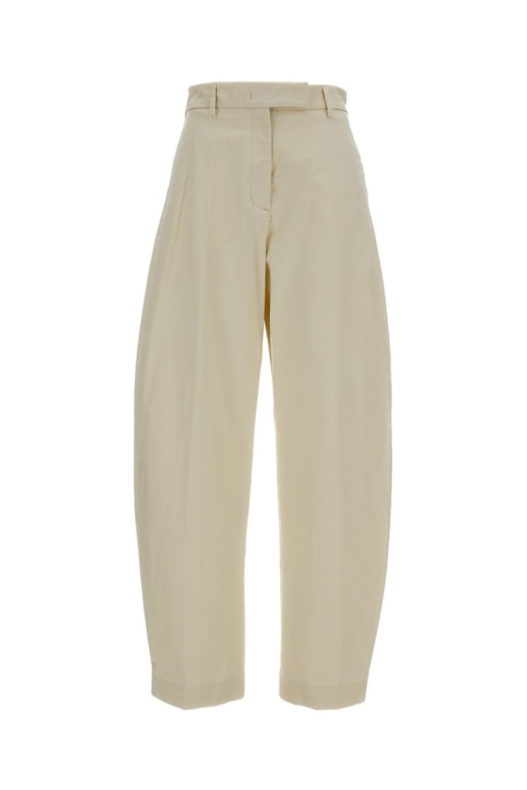 The Latest High-Rise Gabardine Trousers With Barrel Silhouette