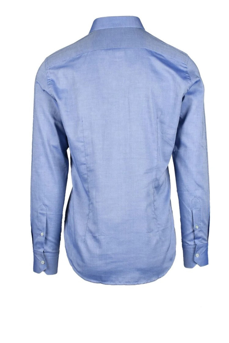 Himon's Blue Tailored Cotton Shirt