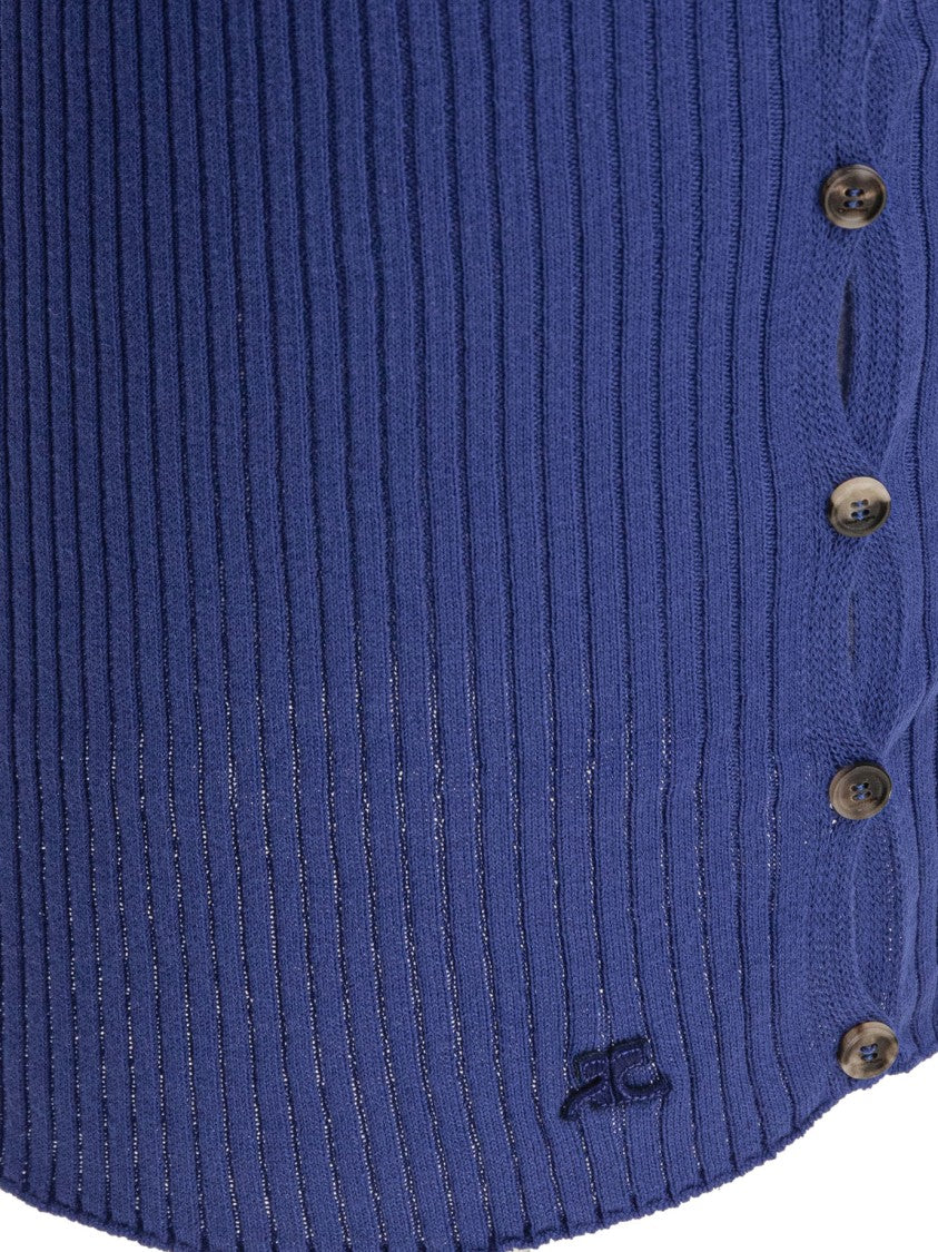 Courrèges Ribbed Knit Skirt