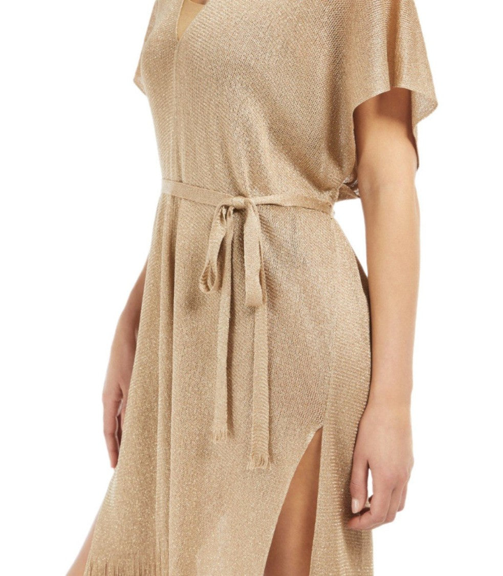 Max Mara Beachwear Donnola Gold Kimono