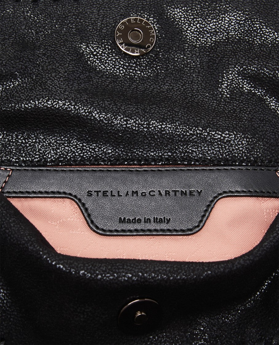 Stella Mccartney Mini Tote With Metal Chain Edging And Detachable Shoulder Strap