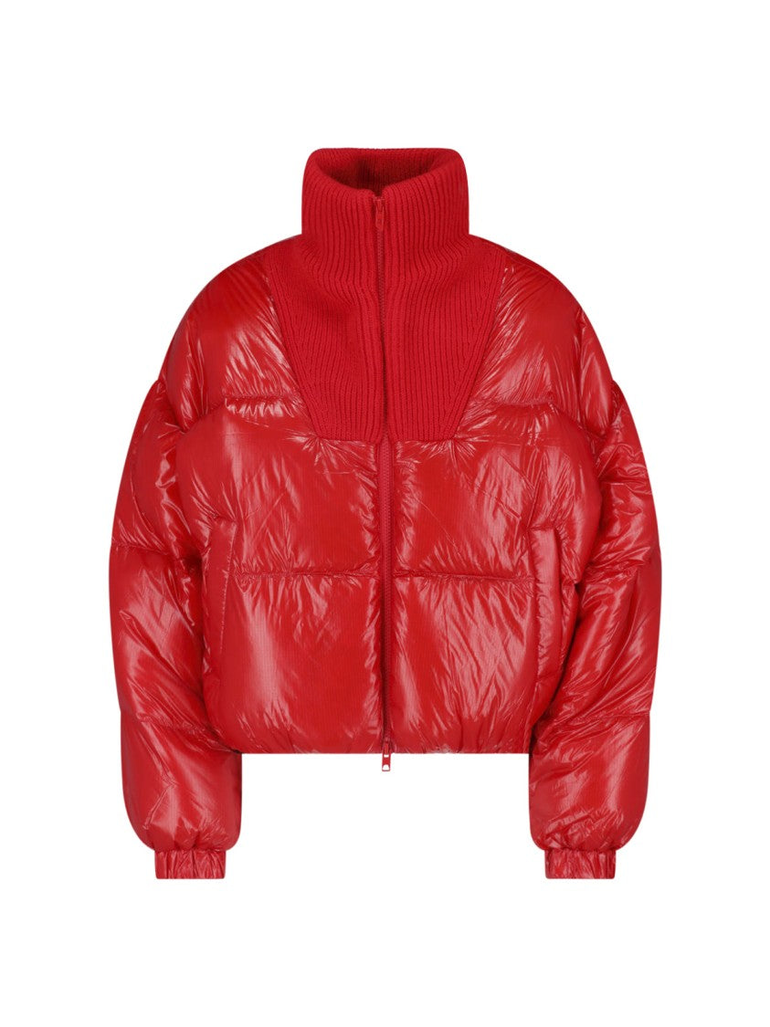 Diesel Red W-Warrior High Collar Down Jacket