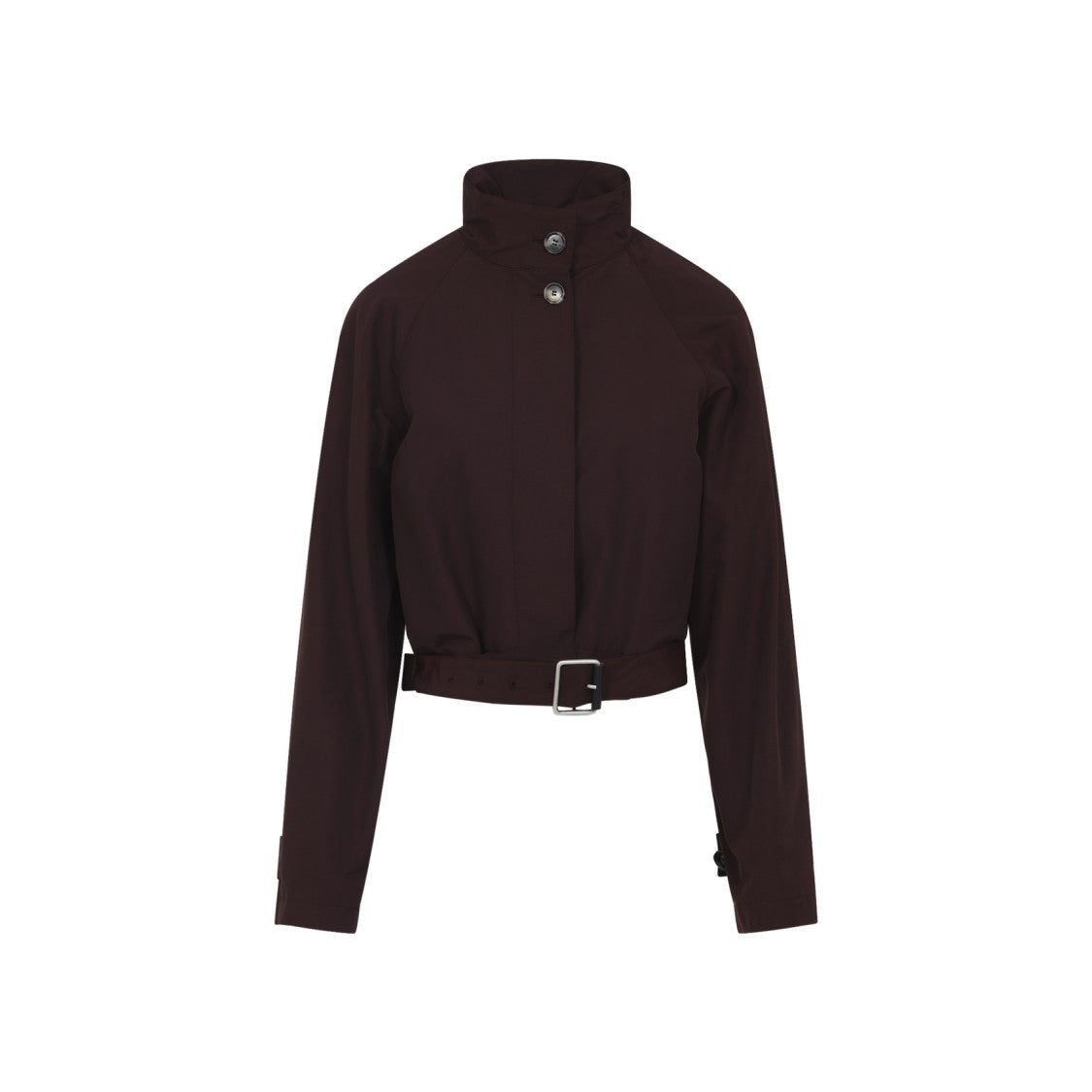 Loewe Cropped Burgundy Jacket With Tailored Silhouette