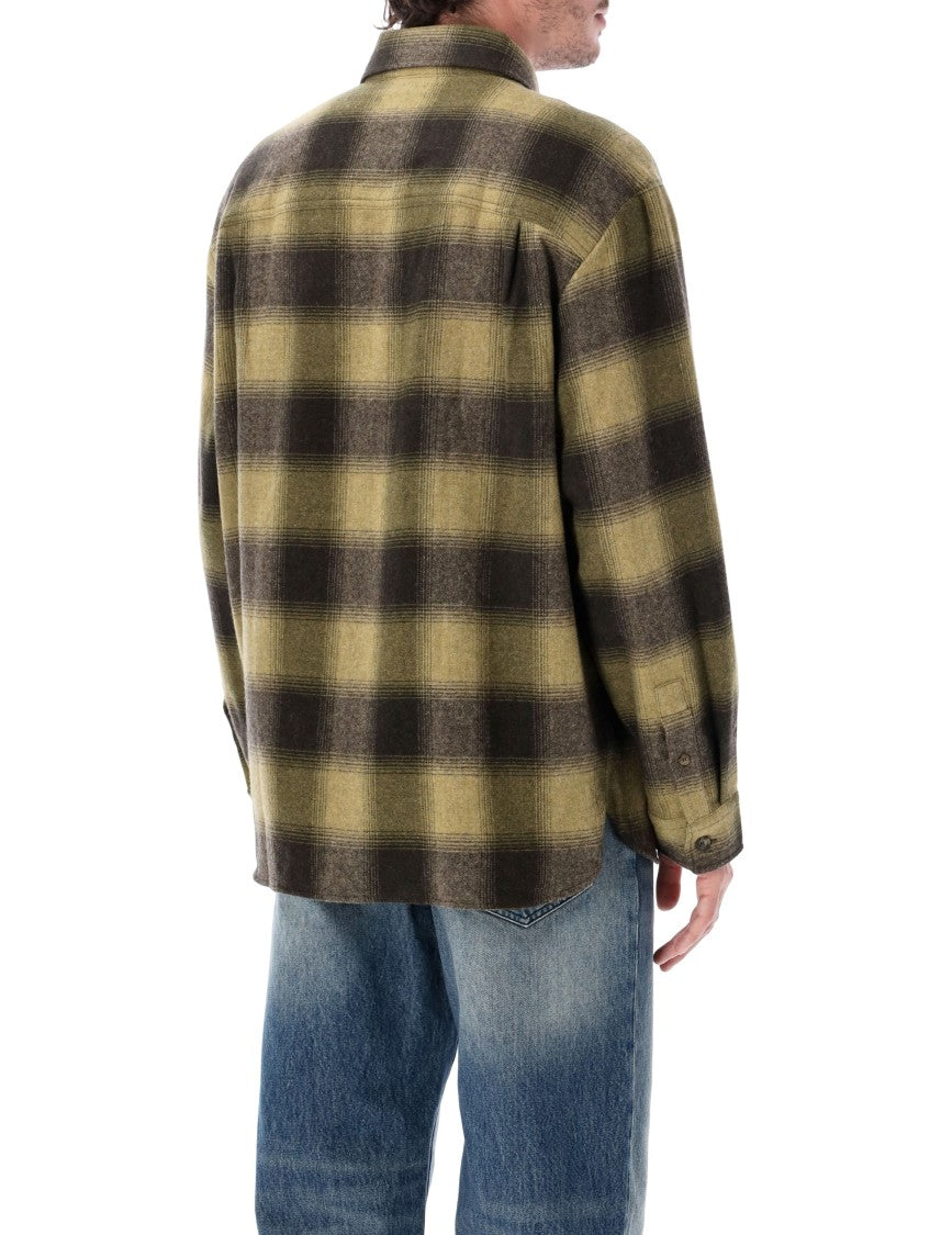 A.P.C. All-Over Check Patterned Dropped Shoulder Overshirt